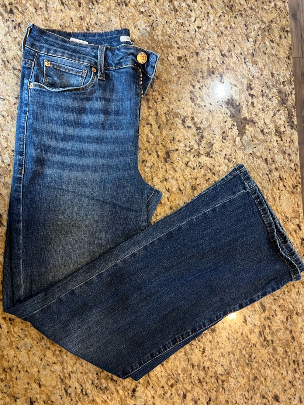 STS Blue Women's High-Rise Mid/Dark Wash Straight Jeans